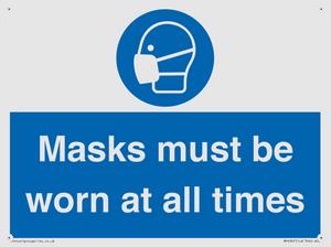 MP6307: Masks must be worn at all times