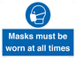 MP6307: Masks must be worn at all times