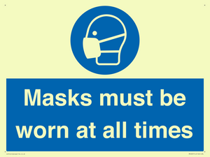 MP6307: Masks must be worn at all times
