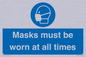 MP6307: Masks must be worn at all times