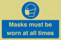 MP6307: Masks must be worn at all times