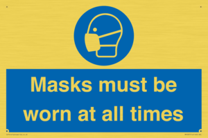 MP6307: Masks must be worn at all times