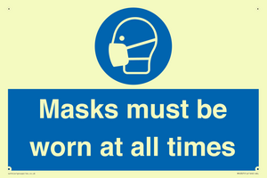 MP6307: Masks must be worn at all times