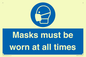 MP6307: Masks must be worn at all times