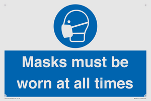 MP6307: Masks must be worn at all times