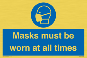 MP6307: Masks must be worn at all times