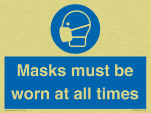 MP6307: Masks must be worn at all times