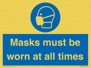 MP6307: Masks must be worn at all times