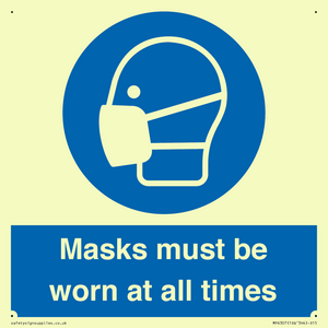 MP6307: Masks must be worn at all times