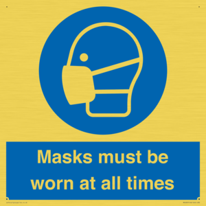 MP6307: Masks must be worn at all times