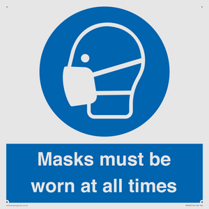 MP6307: Masks must be worn at all times
