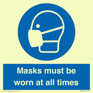 MP6307: Masks must be worn at all times