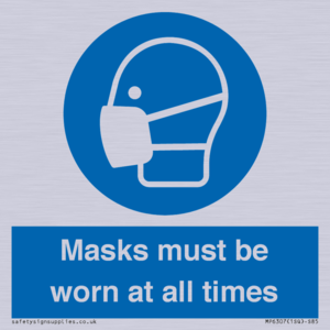 MP6307: Masks must be worn at all times