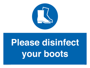 MP7014: Please disinfect your boots