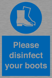 MP7014: Please disinfect your boots