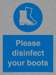 MP7014: Please disinfect your boots