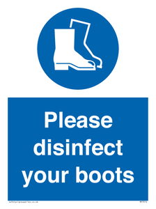 MP7014: Please disinfect your boots