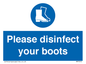 MP7014: Please disinfect your boots