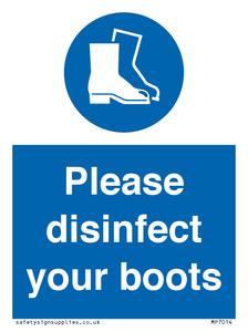 MP7014: Please disinfect your boots