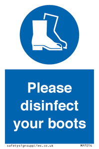 MP7014: Please disinfect your boots