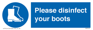 MP7014: Please disinfect your boots