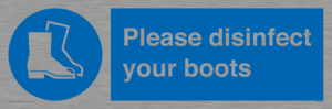 MP7014: Please disinfect your boots