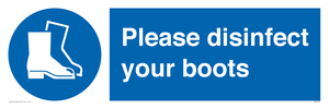MP7014: Please disinfect your boots