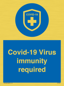 MP7036: Covid-19 Virus immunity required