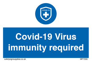 MP7036: Covid-19 Virus immunity required