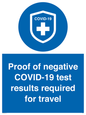 MP7040: Proof of negative COVID-19 test results required for travel