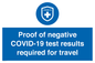 MP7040: Proof of negative COVID-19 test results required for travel