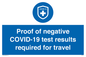 MP7040: Proof of negative COVID-19 test results required for travel