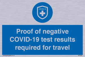 MP7040: Proof of negative COVID-19 test results required for travel