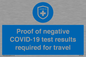 MP7040: Proof of negative COVID-19 test results required for travel