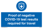 MP7040: Proof of negative COVID-19 test results required for travel