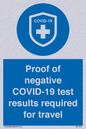 MP7040: Proof of negative COVID-19 test results required for travel