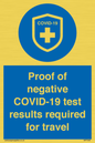 MP7040: Proof of negative COVID-19 test results required for travel