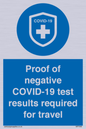 MP7040: Proof of negative COVID-19 test results required for travel