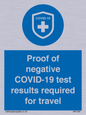 MP7040: Proof of negative COVID-19 test results required for travel