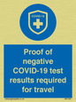 MP7040: Proof of negative COVID-19 test results required for travel