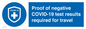 MP7040: Proof of negative COVID-19 test results required for travel