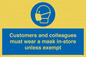 MP7064: Customers and colleagues must wear a mask in-store unless exempt