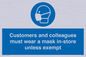 MP7064: Customers and colleagues must wear a mask in-store unless exempt