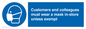 MP7064: Customers and colleagues must wear a mask in-store unless exempt