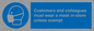 MP7064: Customers and colleagues must wear a mask in-store unless exempt