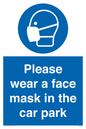 MP7066: Please wear a face mask in the car park