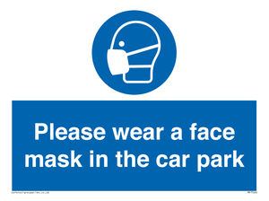 MP7066: Please wear a face mask in the car park