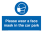 MP7066: Please wear a face mask in the car park