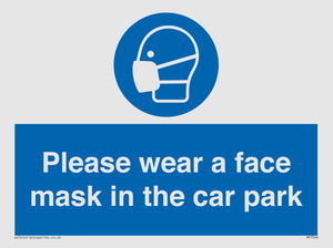 MP7066: Please wear a face mask in the car park