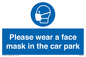 MP7066: Please wear a face mask in the car park